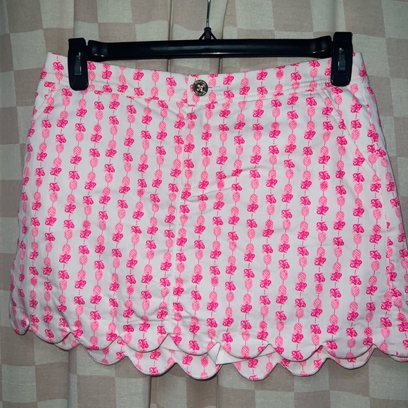 Lilly Pulitzer Colette Skort Pink Topaz Pineapple - Picture 4 of 12
